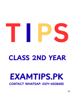 TIPS NOTES 2ND YEAR